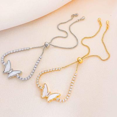 Bracelet Does Not Lose Colour Female Summer Shell Butterfly New Zirconia Hand Jewelry Hundred New Bracelet