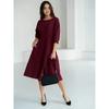 Women's Spring and Summer New Fashionable and Casual Seven Sleeve Waist Slimming Dress
