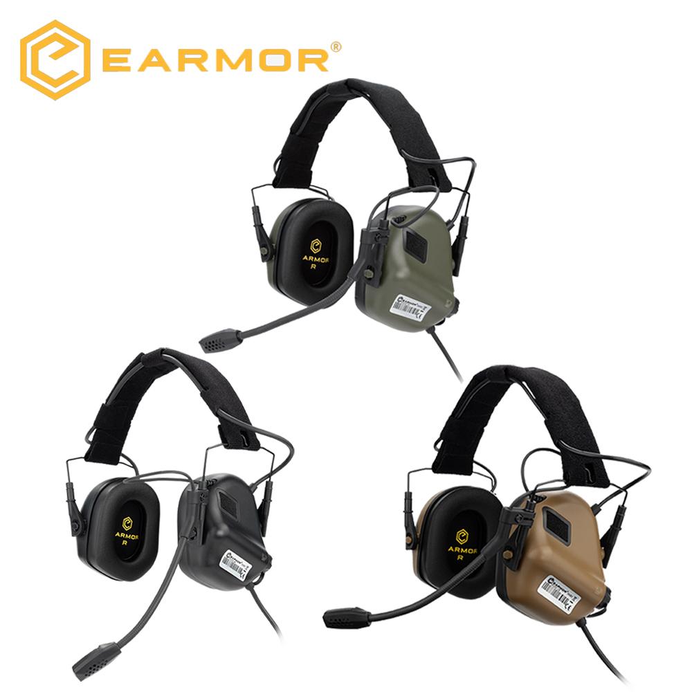 EARMOR Tactical Noise-Canceling Earmuff M32 SE Hunting Electronic Hearing Protection Headset with PTT&Helmet ARC Bracket