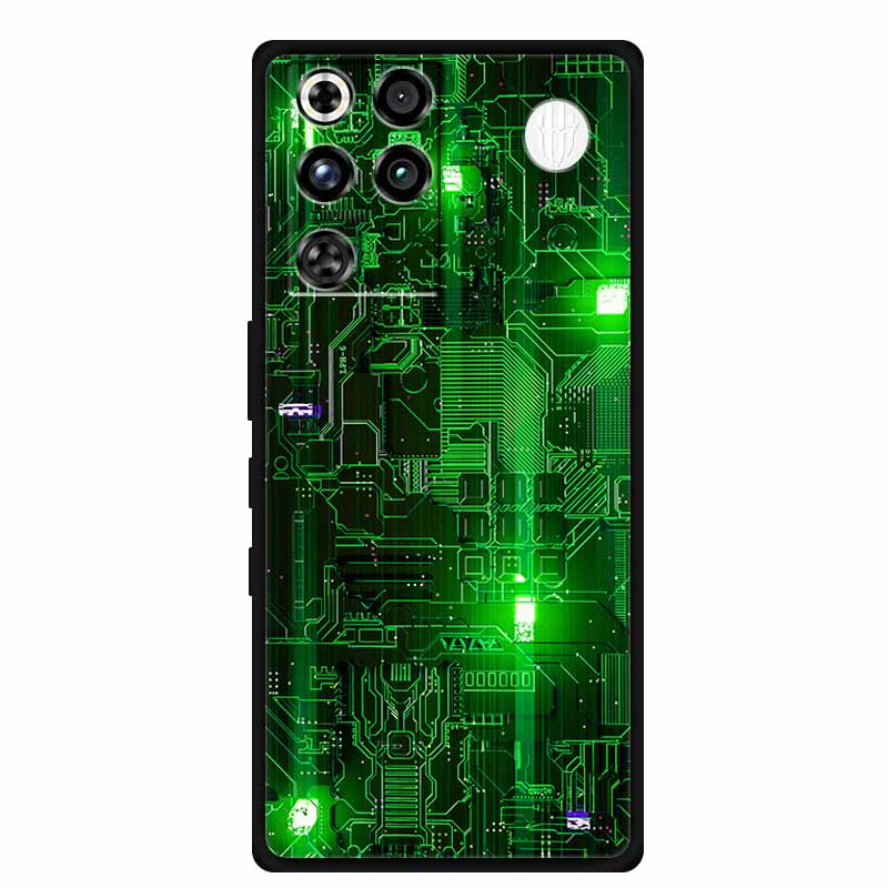 Phone Case For ZTE Nubia RedMagic 11 Pro 5G Back Cover Case Black Silicone TPU Soft Coque For Nubia RedMagic 11Pro Funda Capas