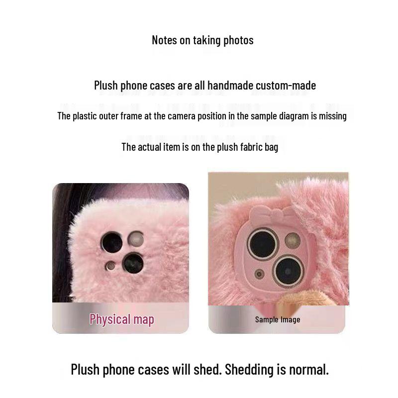 Cute Heart Puppy Apple PROMAX Phone Case XR Plush Bracelet