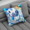 Frutiger Aero Art Pillow Case Antidustmite Pillowcase Invisible zipper silky short plush Sofa cushion cover