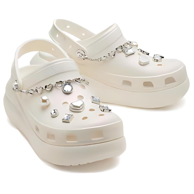 Crocs EVA Fashionable, Comfortable and Versatile Clog 5.2cm Unisex White