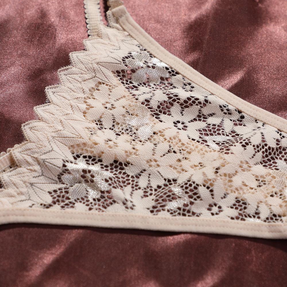 Women's Sexy Panties Lace Jacquard Pattern Ventilate European And American Butterfly Knot Hollowed Out Lingerie Super Comfortabl