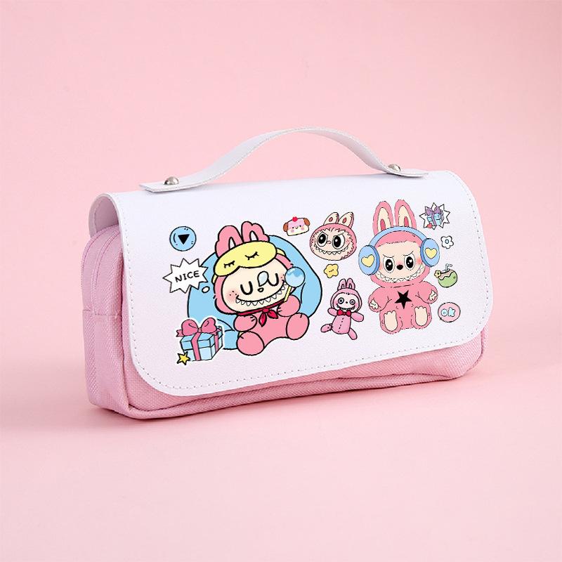 Pencil Case Cartoon Primary School Students Large Capacity Stationery Box Cute Stationery Storage Children's Pencil Case
