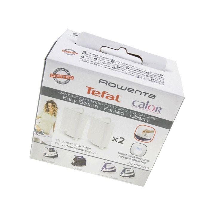Cartouche Anti Calcaire - CALOR, ROWENTA - Lot De 2 - Compatible Avec Plusieurs Modèles - Système Anti-tartre