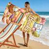 Books and Flowers Picnic Design Towel Beach towel quick-drying for travel outdoor sports jogging beach and swimming