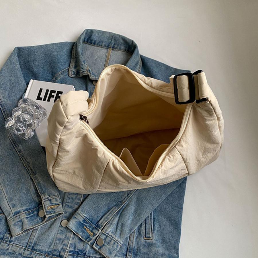 Nyl Achseltasche große Kapazität Damen Tragetasche leichte Daunenwatte Tasche mit einer Schulter fashi einfarbige Handtasche