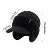 Knit Hats For Women Warm Stretchy Beanie With Brim Earflap Scarf For Winter Thickened Knitted Hat For Daily Commuting Skiing