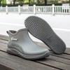 Men's short rain shoes non-slip trend student water shoes thermal rubber shoes kitchen fishing short rain boots women's