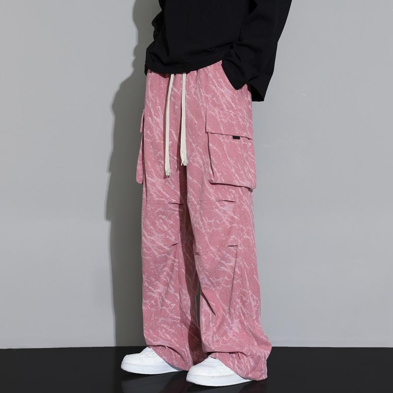 Spring Autumn Sweatpants Men Casual Wide Leg Straight Trousers Male Baggy Sweat Pants