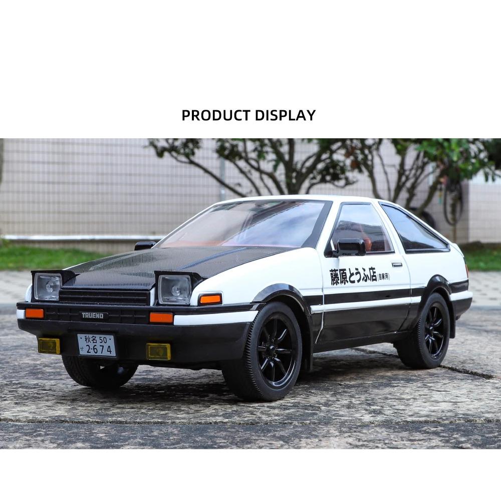 Initial D 1/18 TOYOTA AE86 Trueno Sportwagen Legierung Metall Druckguss Modellauto Heimdekoration Desktop-Display Ornamente Sammeln
