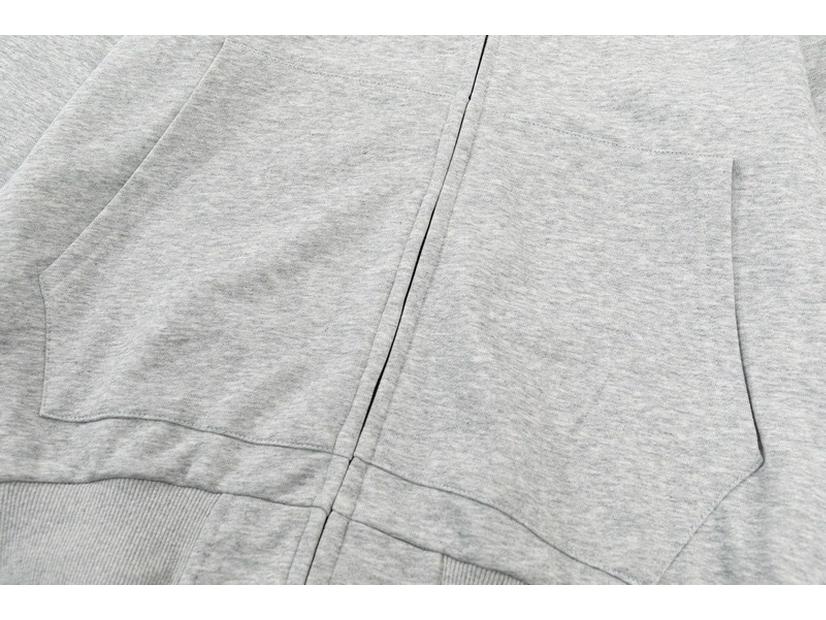 CrossSTONE Unisex Klassischer Cardigan Hoodie mit Reißverschluss