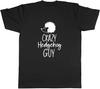 Crazy Hedgehog Guy Mens T Shirt Hedgehog Lover Unisex Tee Gift Black