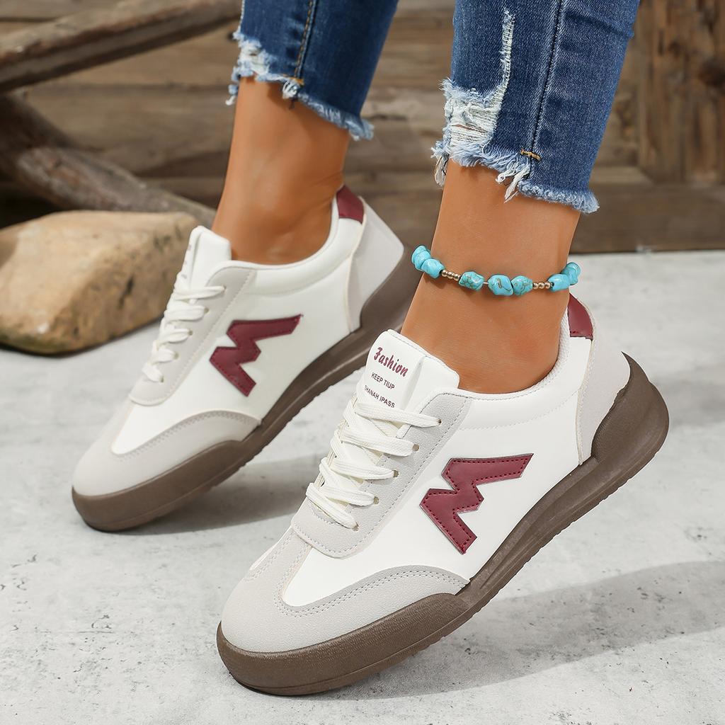 Women Designer Sneakers Round Head Deep Mouth Lightweight Breathable Cross Lace Up Casual Sneakers for Women