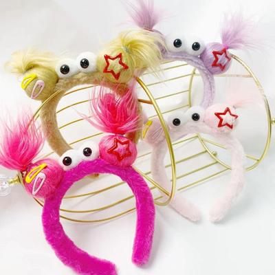 Girly Plush Headband: Cute & Funny Doll Design Hair Accessories