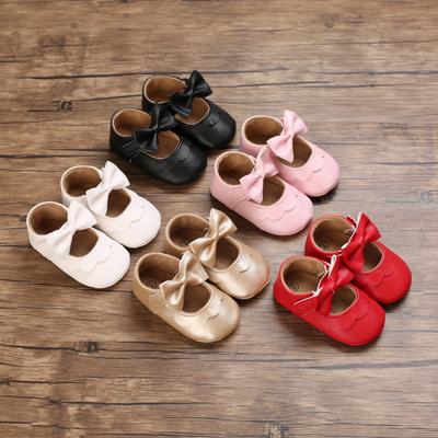 Spring and Autumn 0-1 Year Old Baby Toddler Shoes Soft Bottom Baby Shoes Soft Rubber Sole Breathable Princess Shoes