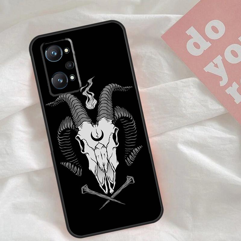 Ram Skull Skeleton Horror Case For Realme C75 C63 C61 C65 C67 C55 C51 C53 C35 C71 15 11 12 13 14 Pro Plus GT6 GT7 Pro