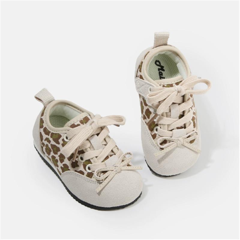 Children Shoes  New Autumn Toddler Girls Sport Shoes Leopard Print Soft Sole Breathable Outdoor Tennis Fashion Kids Sneakers
