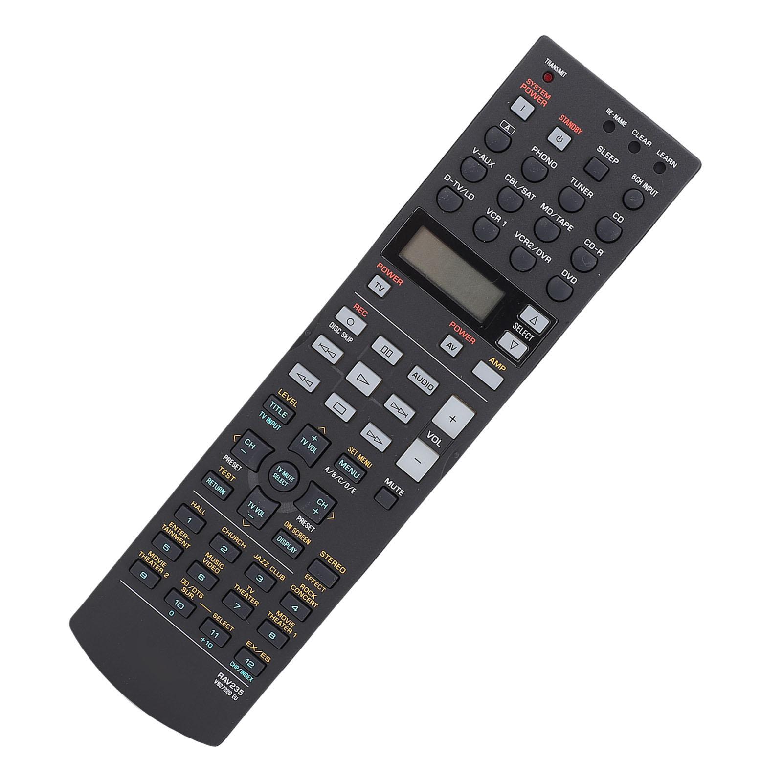 

Пульт дистанционного управления подходит для RAV235 V927220 EU Ресивер домашнего кинотеатра AV ABS Удобный захват Замена пульта дистанционного управления