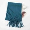 Versatile mohair solid color scarf women's winter thickening simple warmth enlarged shawl scarf