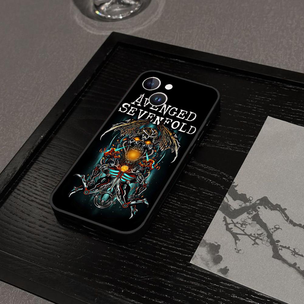 Avenged Sevenfold V2 Full Phone Case For Iphone 16 15 11 13 14 Pro Max 7 8 Plus X Xr Xs Max 12mini Black Shell Cover Case