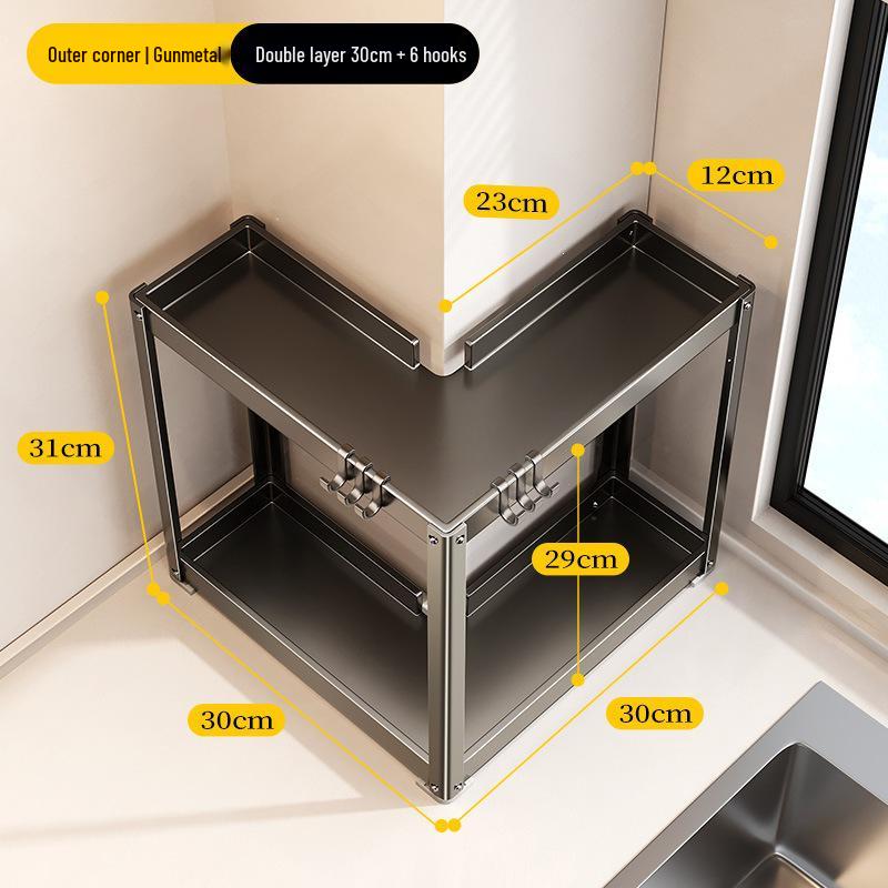 Ermo 2026 Multi-functional Kitchen Corner Spice Rack