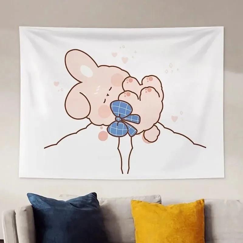 

Милый медведь мультфильм подвесная ткань офис гостиная гобелен украшение дома настенный гобелен 100x75cm