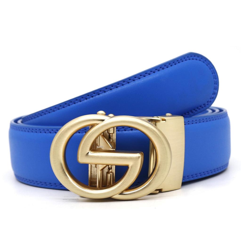 Genuine Leather Men's Belt - 10 Colors, Casual & Business, Soft Cowhide, Automatic Buckle Waistband