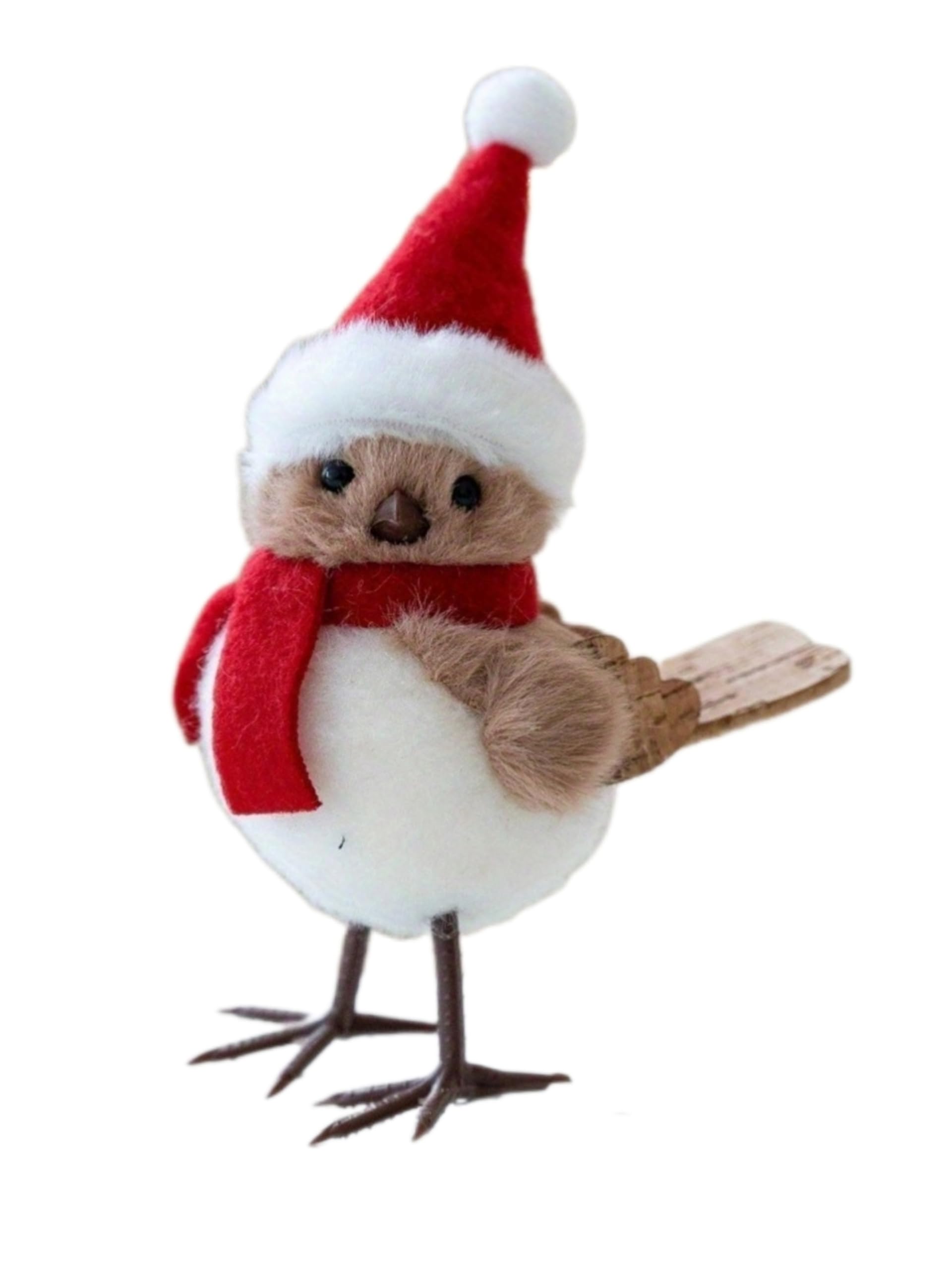

Christmas Bird Figurine, Santa Claus Tree Ornament, Home Decor, Display (A) [Parallel Import]
