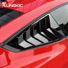Carbon Fiber Style Rear Side Spoiler for Ford Mustang GT S650 2024-2026, Gloss Black Triangular Splitter