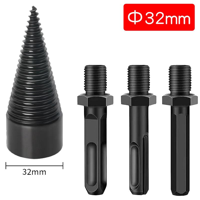 

32/50мм Черненая сменная рукоятка Долото для рубки Электродрель Электромолоток Набор станков для рубки дерева