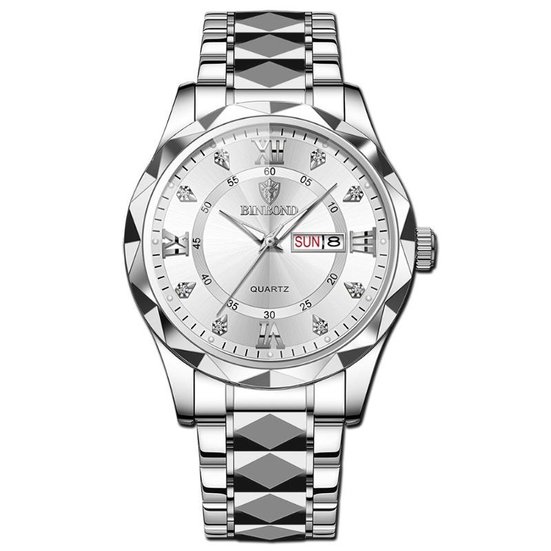 Binbang BINBOND men's watch luminous waterproof business quartz watch