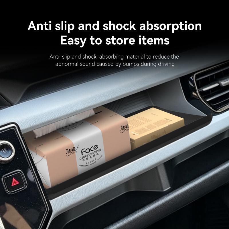 For 2027 Chevrolet CHEVY BOLT EV Silicone Passenger Dashboard Storage Box Car Organizer