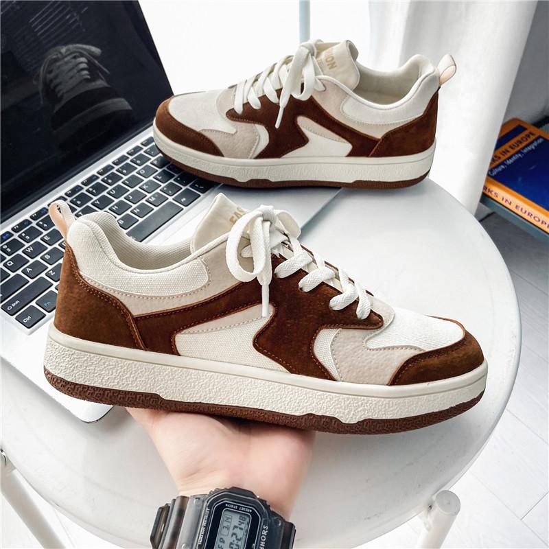 

Нове чоловіче класичне модне взуття для скейтбордингу на товстій підошві з низьким верхом і зручною м’якою підошвою Баскетбольні кросівки 44 коричневий