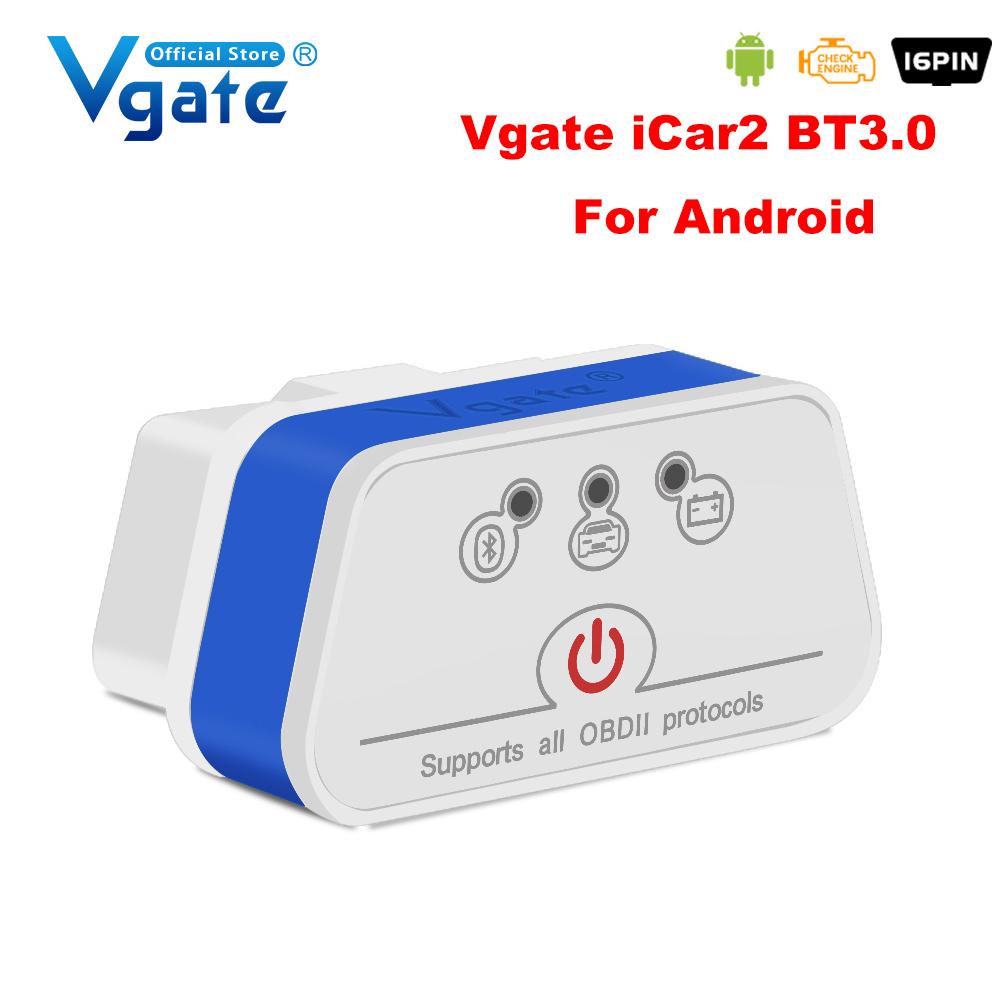 Vgate ICar2 ELM327 Car Diagnostic OBD 2 OBD2 Scanner Auto Tool ICar 2 Bluetooth 3.0 for Android Code Reader PK ELM327 V 1 5