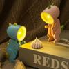 LED Nachtlicht Mini Dinosaurier Licht Ins Student Geschenk Cartoon Haustier Klapptisch Lampe Kinderzimmer Nacht Schlafzimmer Wohnzimmer Dekor