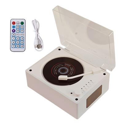 Portable CD Player Rechargeable Remote Control Home Sound Bluetooth-Compatible 5.0 Support CD BT USB 3.5mm AUX Desktop CD Player