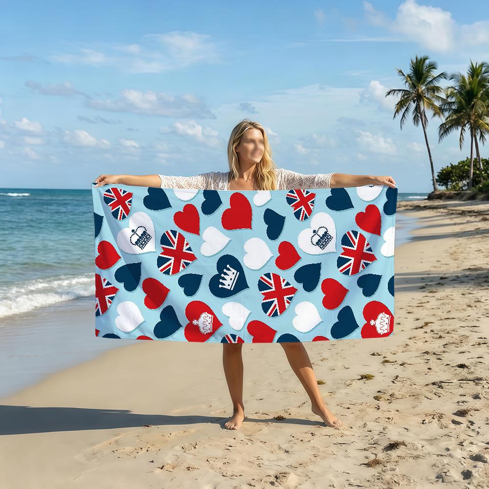UK England Flag Towel Soft Pool Gift For Travel Gym Shower Camping Quick Dry Sports Beach Towel