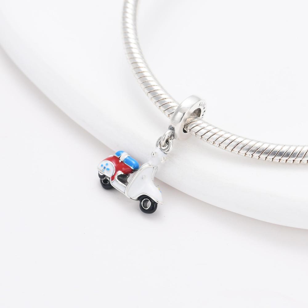 New Copper Bicycle Super Cool Motorcycle Key Car Sunglasses Charm Pendant Suitable For Original Bracelets Diywomen'S Jewelry