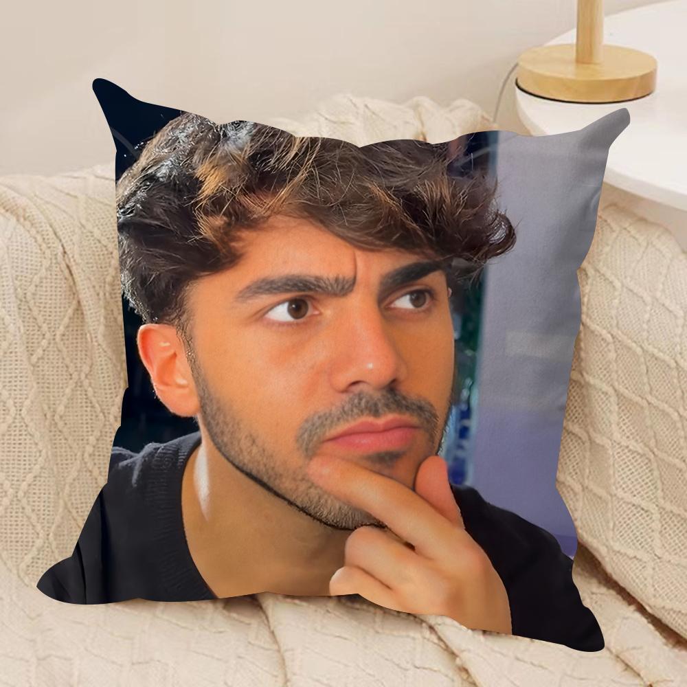 Internet Celebrity Fede VVigevani Cushion Cover Silky Short Plush Invisible Zipper Dustproof Sofa Pillow Case for Home Decor