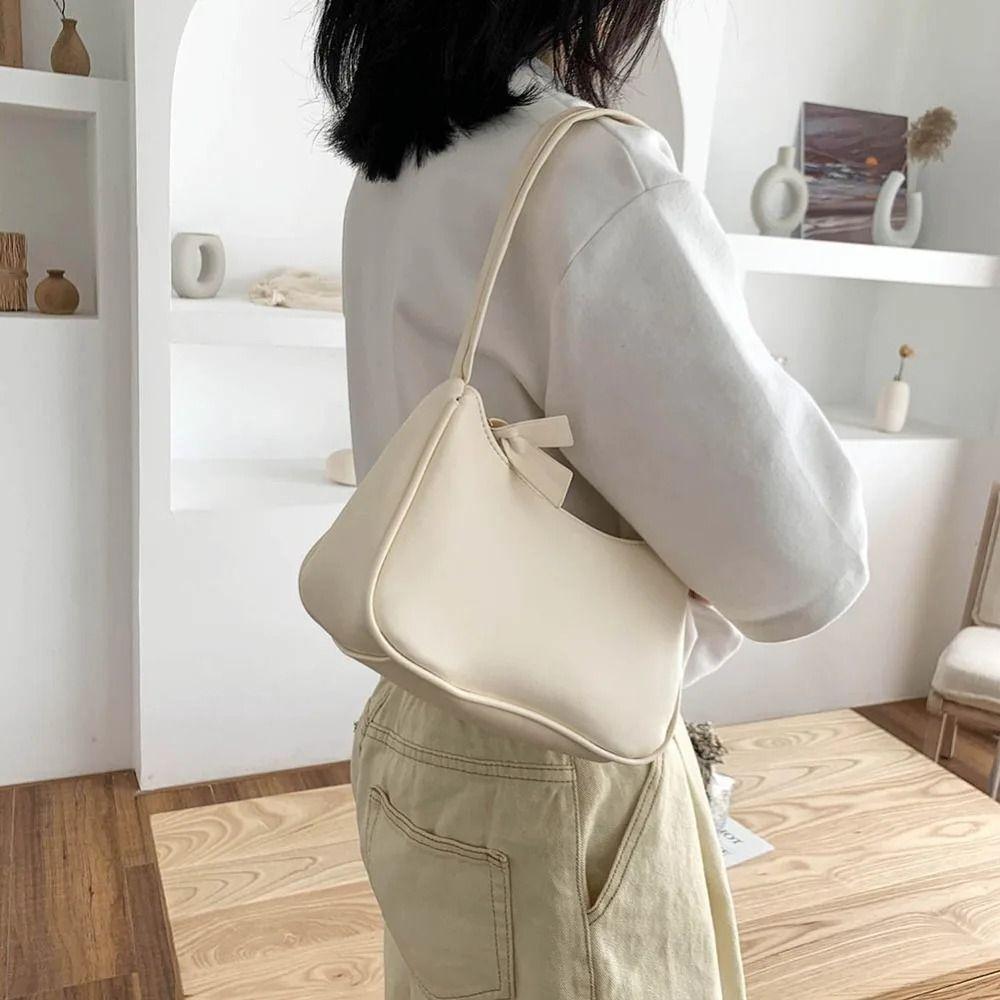 Top Handle Retro Forearm Bag Underarm Style Western Style Bag Clutch PU Leather Bag  Casual Wear