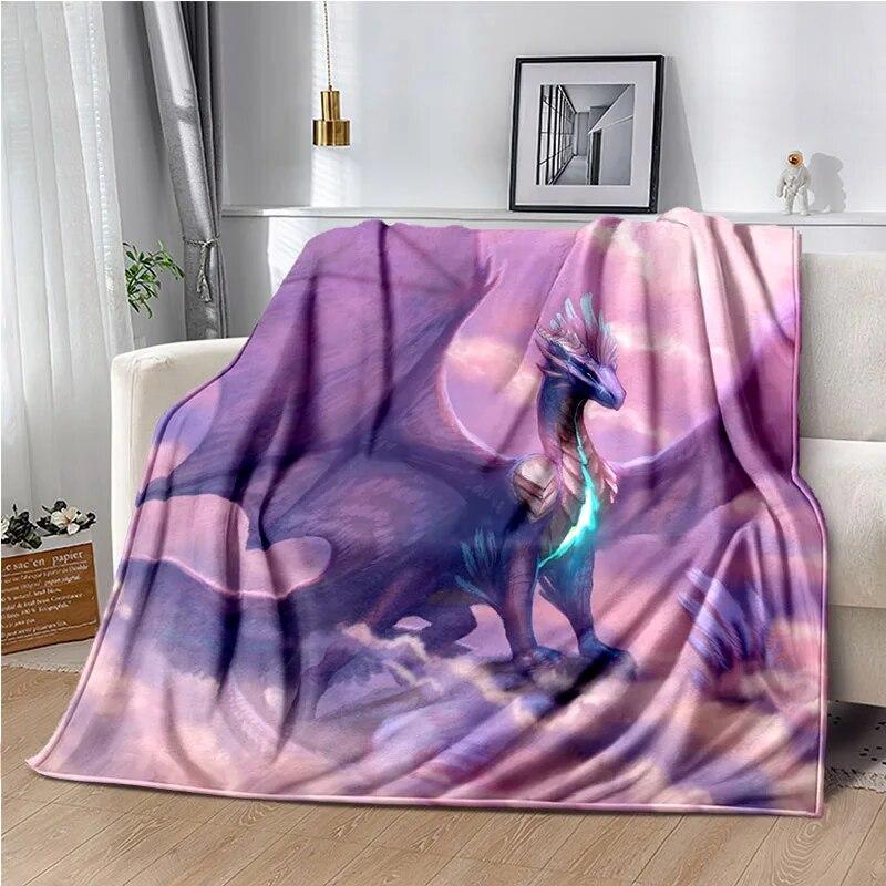 3D Printing Dragon Pattern Blanket Sheet Sofa Cover Office Hiking Watch TV Warm Blanket Picnic Blanket Bedroom Blanket