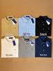 Unisex Casual Loose Oxford Cloth Polo with Little Horse Embroidery