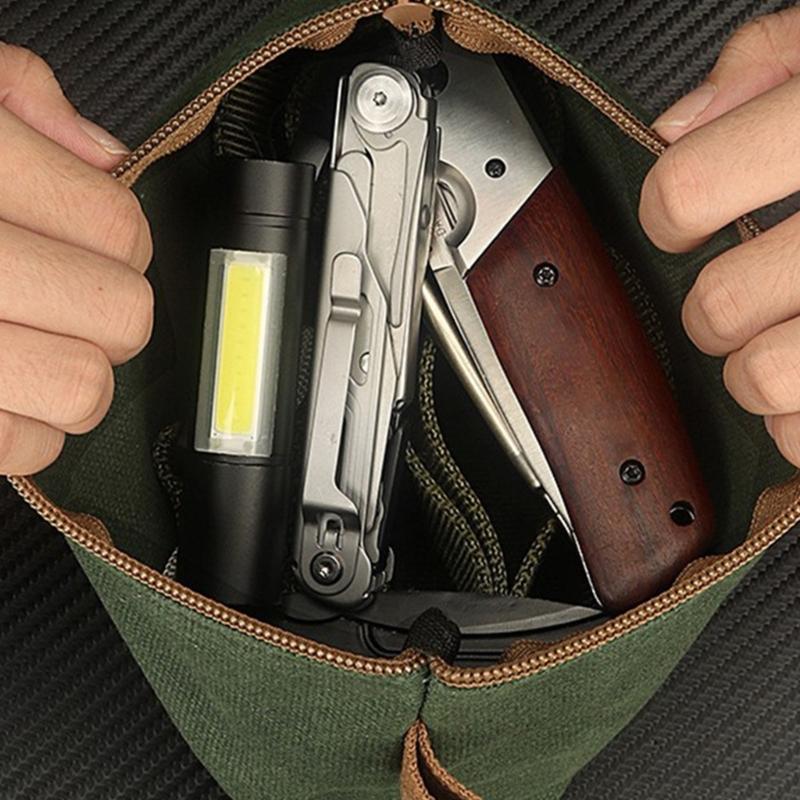 Heavy Duty Waterproof Tool Storage Bag Container Organizer For Electricians Mechanics Maintenance With Hand Carry Handle