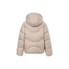 Li Ning Sports Lifestyle Series FW23 Off-Season Stock Solid Color Hooded Warm Down Jacket Women Outerwear Light-Glaze-Brown AYMT110-2