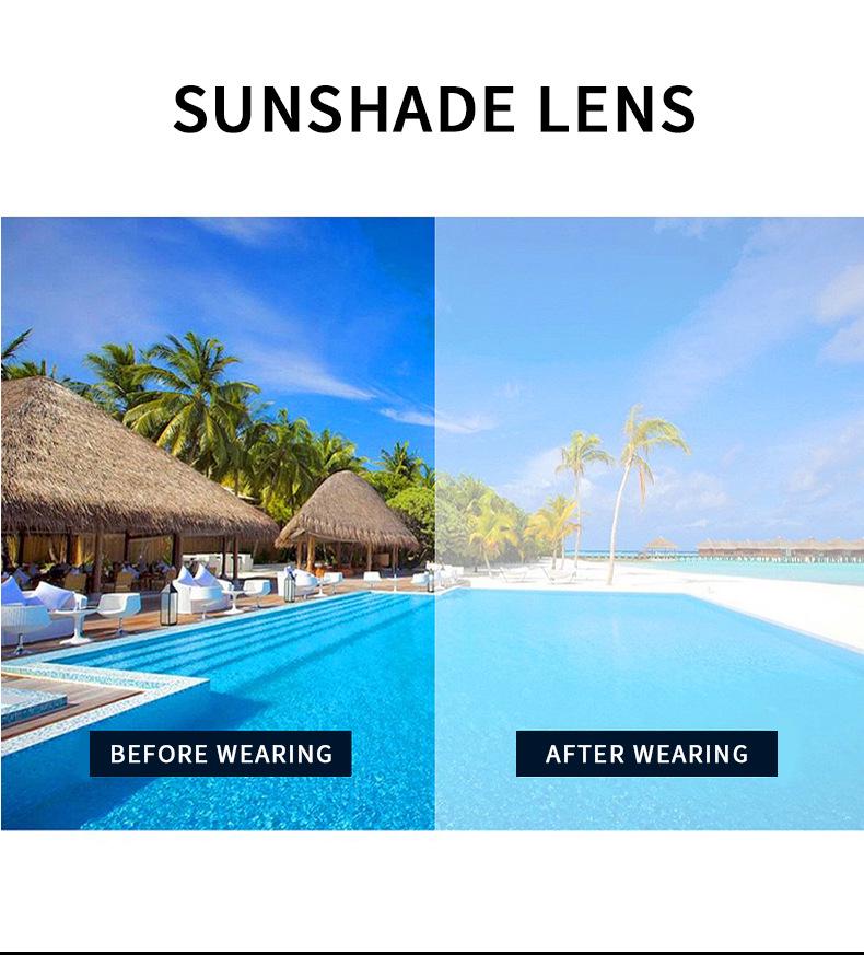 Trendy Frameless Square Sunglasses with Personalized Sun Protection