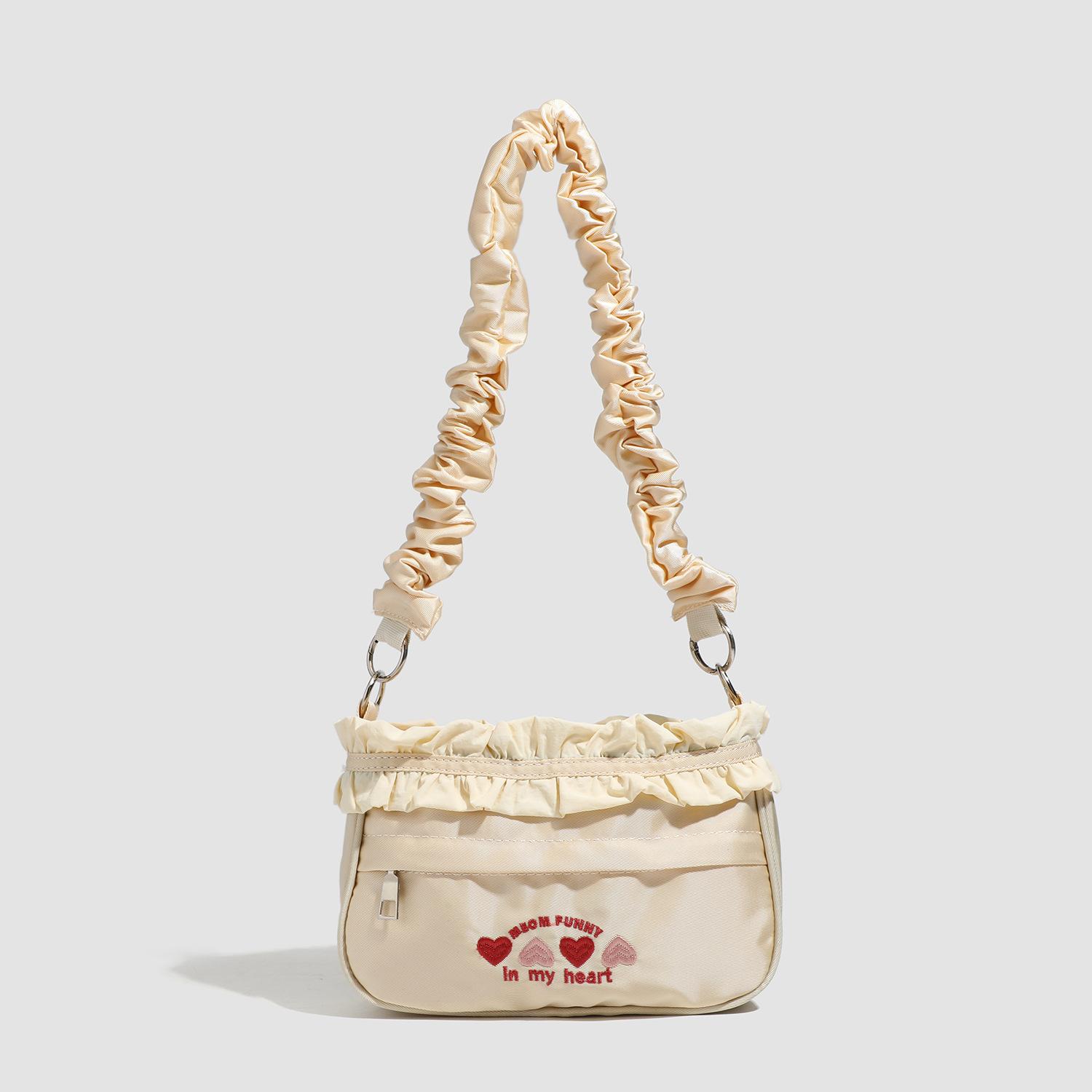 

Bag Student High Value Shoulder Oblique Span Bag Stationery Bag Girl Cute Armpit Bag Pain светло-желтого