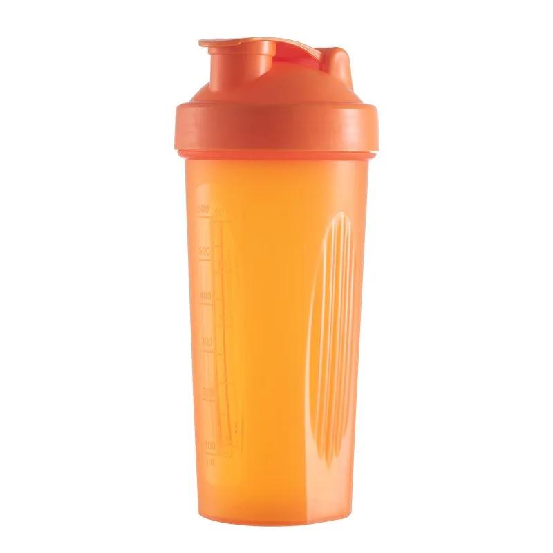 600ml Portable Protein Powder Shaker Bottle Leak Proof Water Bottle for Gym Fitness Training Sport Shaker Mixing Cup with Scale