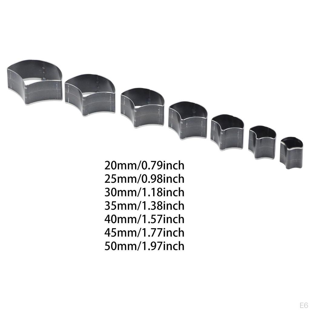 7 Stück Lederstanzform Verschiedene Größen Vorlage Bastelwerkzeug Geometrische Form für DIY